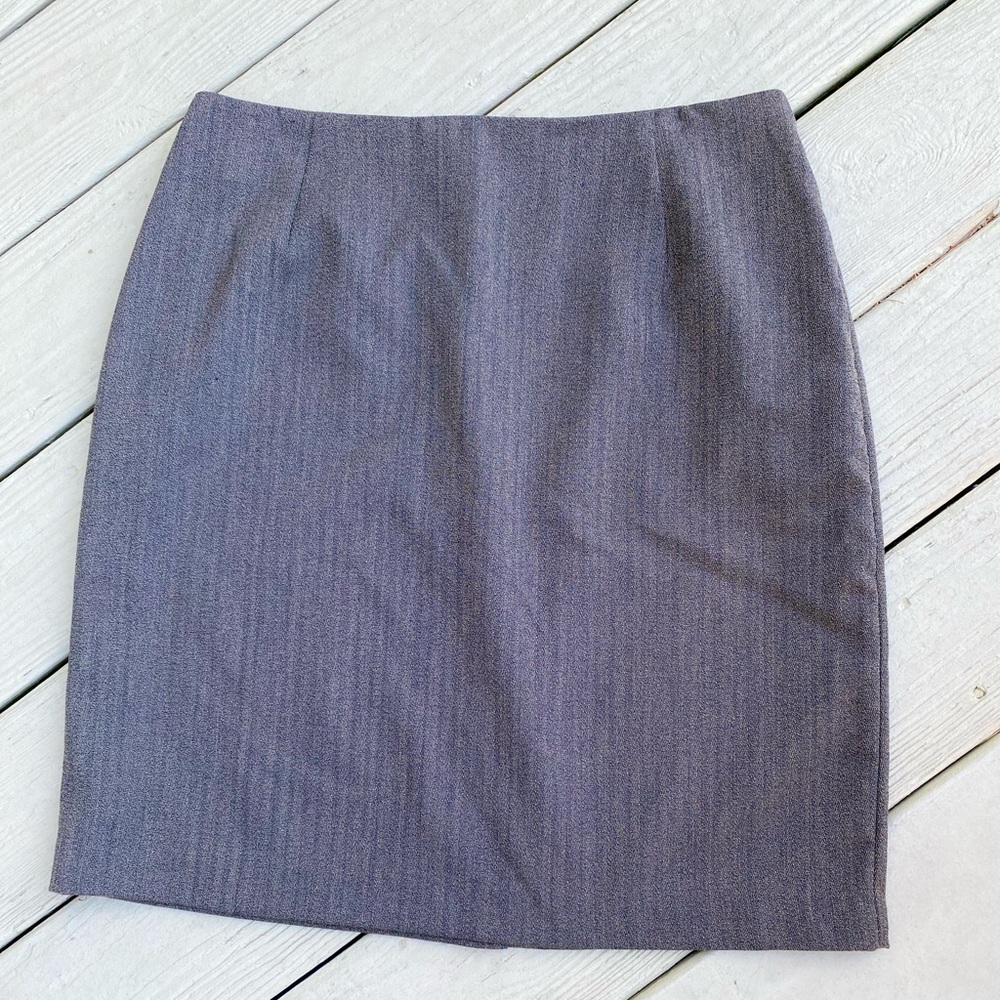 NWOT Alia - Brown herringbone pencil midi skirt, Size: 14
